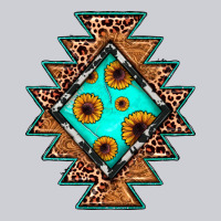 Aztec Leopard Turquoise Sunflower Heavyweight Sweatshirt | Teevron