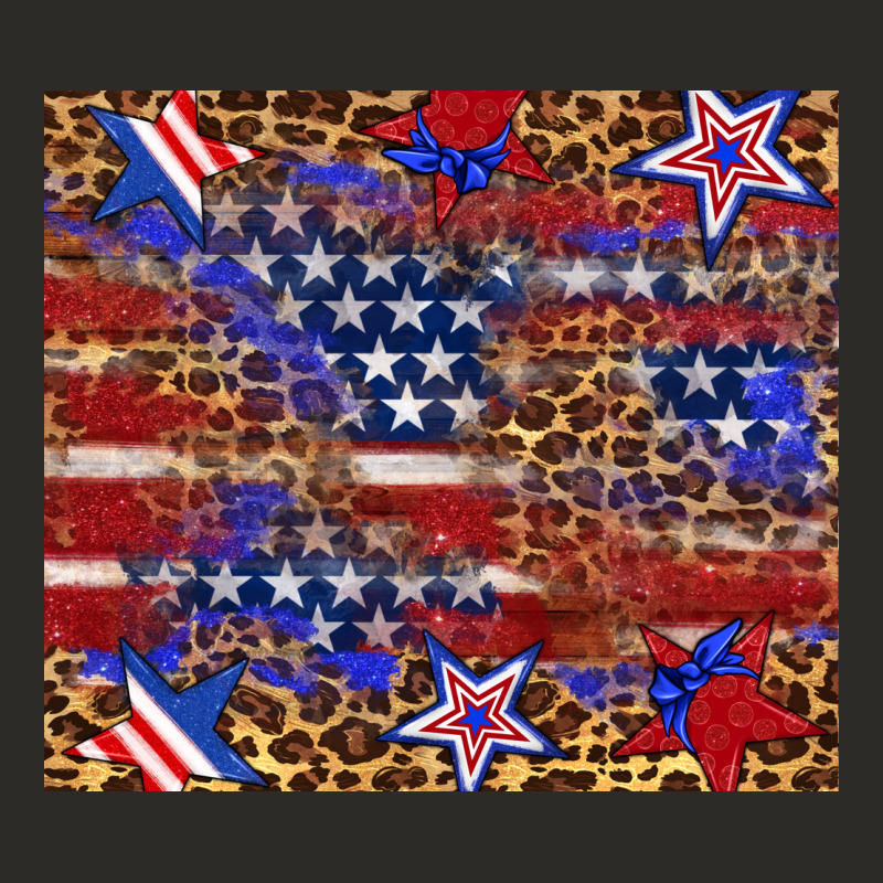 American Flag And Star Leopard Heavy Core Tee by Artiststas | Teevron