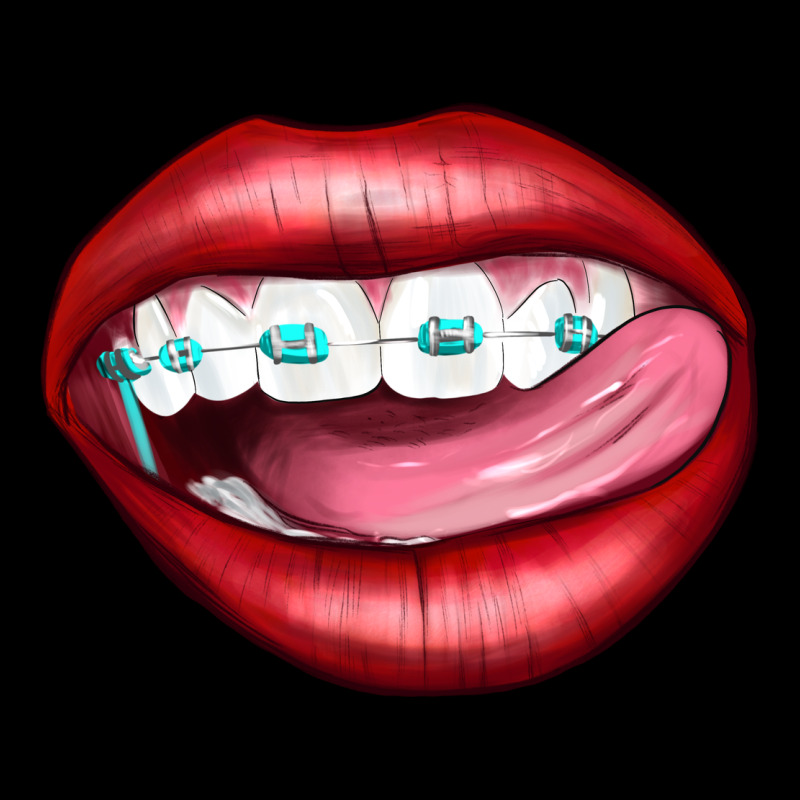 Lips Dental Braces Urban Heavy Tee by Artiststas | Teevron