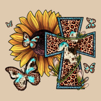Leopard Cross Sunflower Butterfly Heavyweight Sweatshirt | Teevron