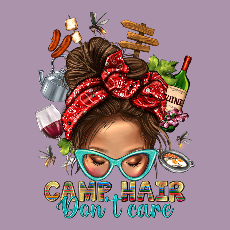 Camp Hair Dont Care Messy Bun Bbs Heavyweight Hoodie by BundleAndBundleShop | Teevron