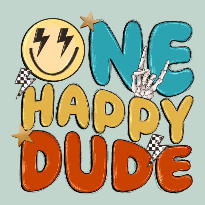 One Happy Dude Zipper Hoodie by MaliasSmallBusiness | Teevron