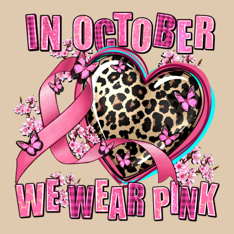 Western Leopard  In October We Wear Pink Heart Heavyweight Sweatshirt by AdoDesignShop | Teevron