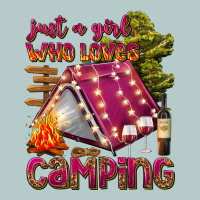 Just A Girl Who Loves Camping Heavy Core Tee | Teevron