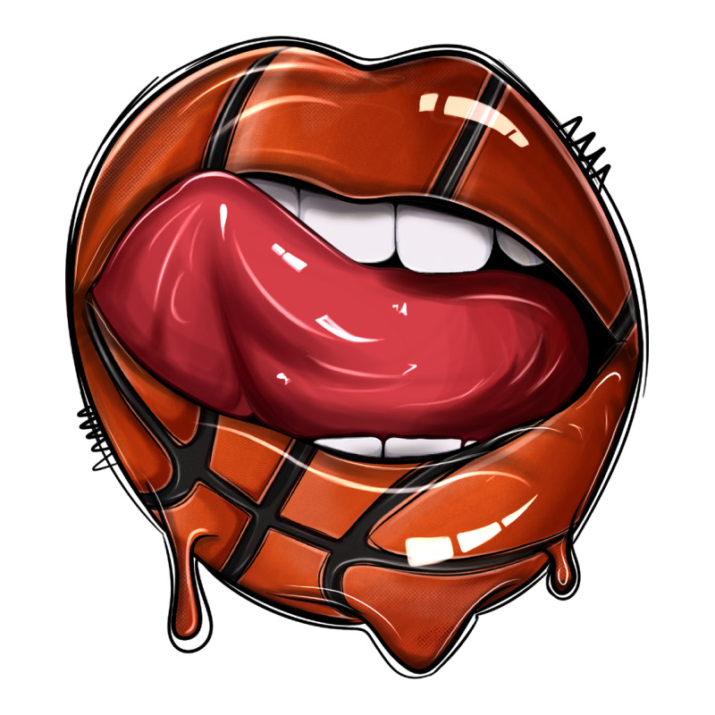 Sports Lips Basketball Premium Tee by texasbilliewilder | Teevron