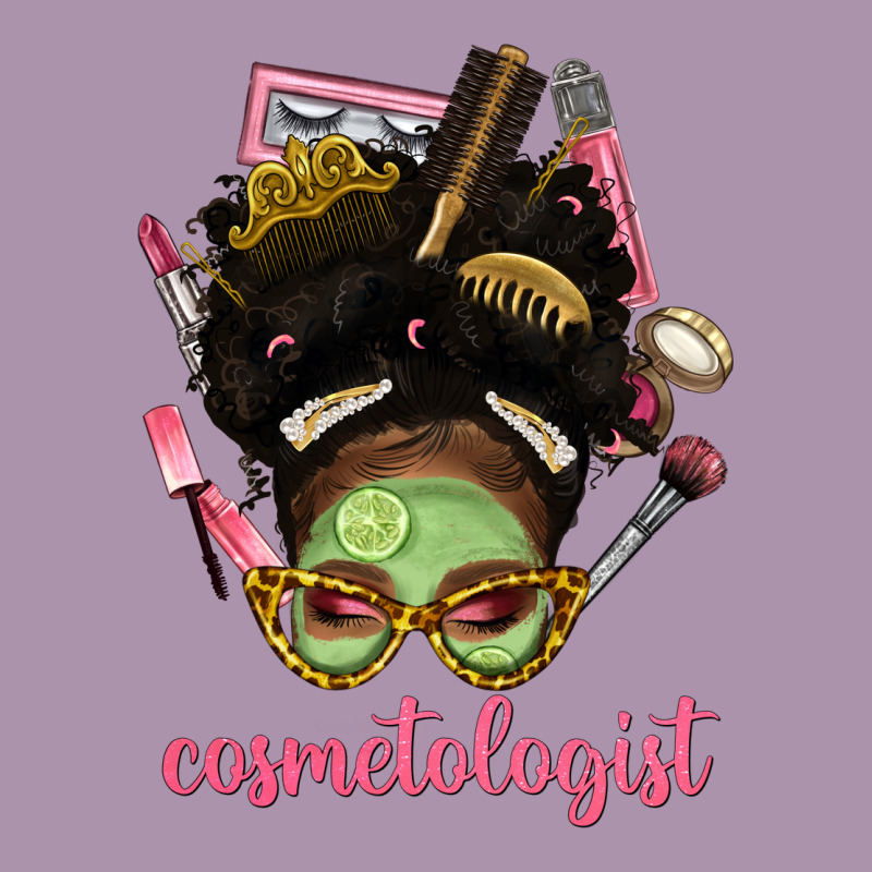 Afro Messy Bun Cosmetologist Heavyweight Hoodie by BundleAndBundleShop | Teevron