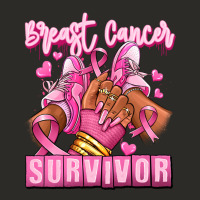 Breast Cancer Survivor Afro Girl Sneakers Heavy Core Tee | Teevron