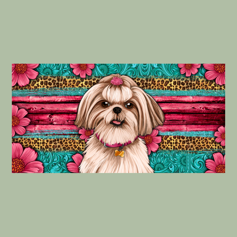 Western Shih Tzu License Plate Design Urban Heavy Tee by JahusDesignShop | Teevron