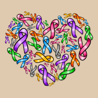 Cancer Ribbon Heart Heavyweight Sweatshirt | Teevron
