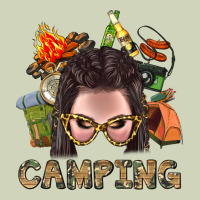Camping Braid Hair Woman With Fire Bbs Heavyweight Hoodie | Teevron