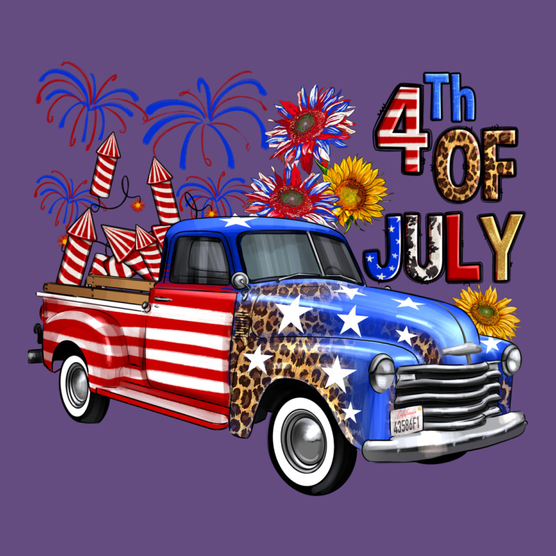 Western Truck Fourth Of July America Vintage Hoodie by FaDigitalArtStudio | Teevron