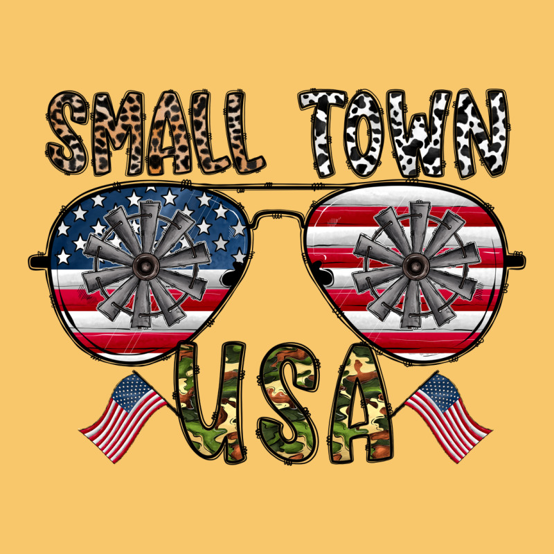 Small Town Usa Vintage Hoodie by CowhideDigitalArt | Teevron