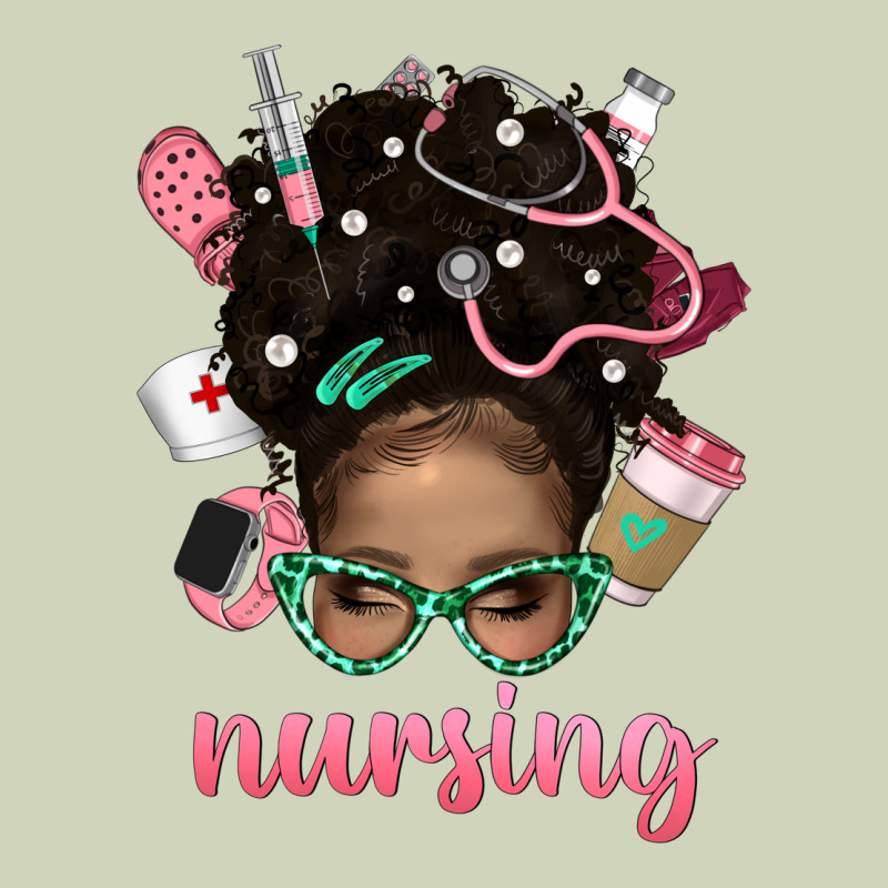 Afro Messy Bun Nursing Bbs Heavyweight Hoodie by BundleAndBundleShop | Teevron