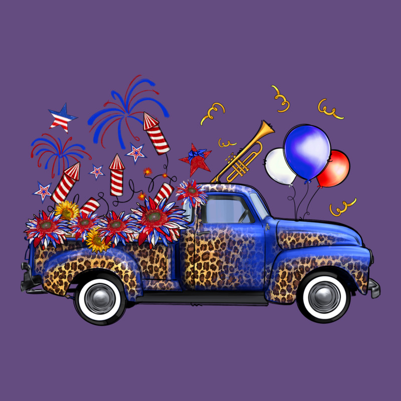 Western Truck Fourth Of July Vintage Hoodie by FaDigitalArtStudio | Teevron