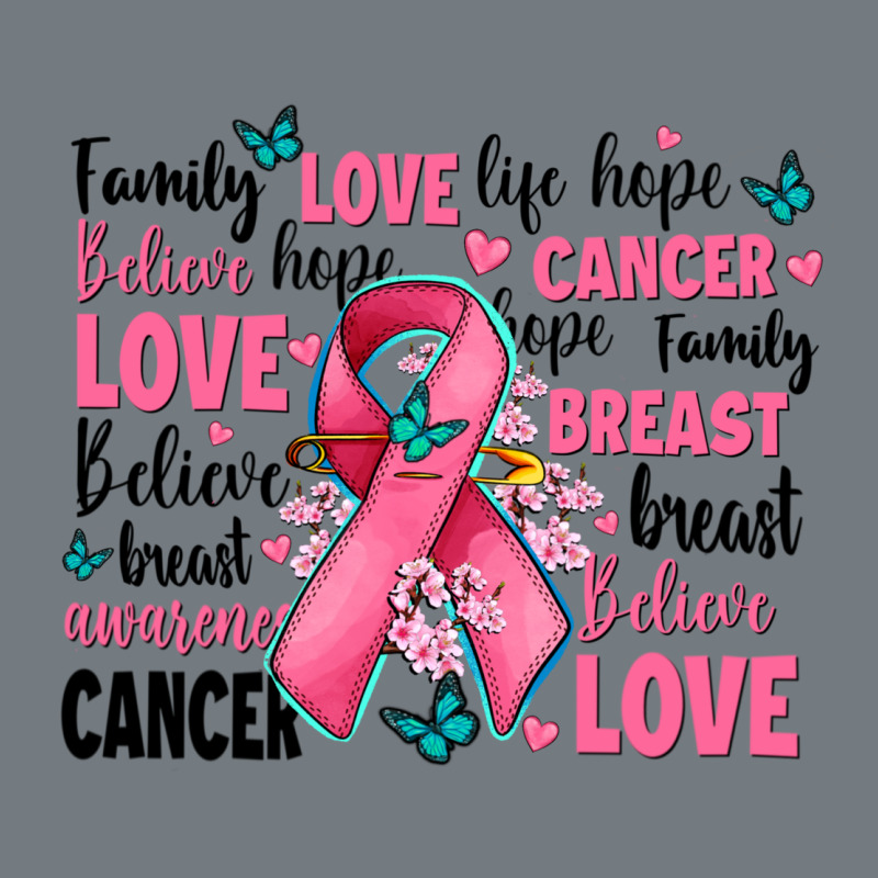Breast Cancer Ribbons With Cancer Words Heavyweight Sweatshirt by AdoDesignShop | Teevron