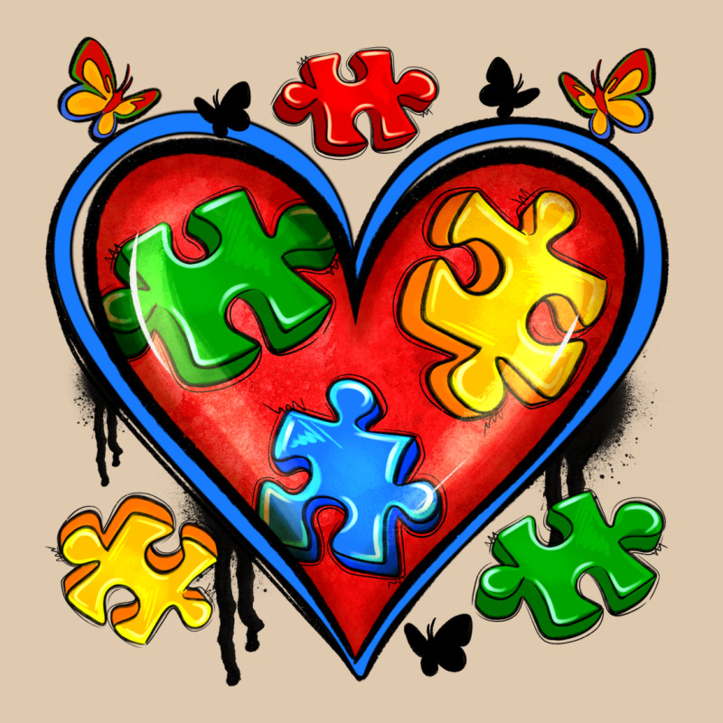 Autism Heart Heavyweight Sweatshirt by Artiststas | Teevron