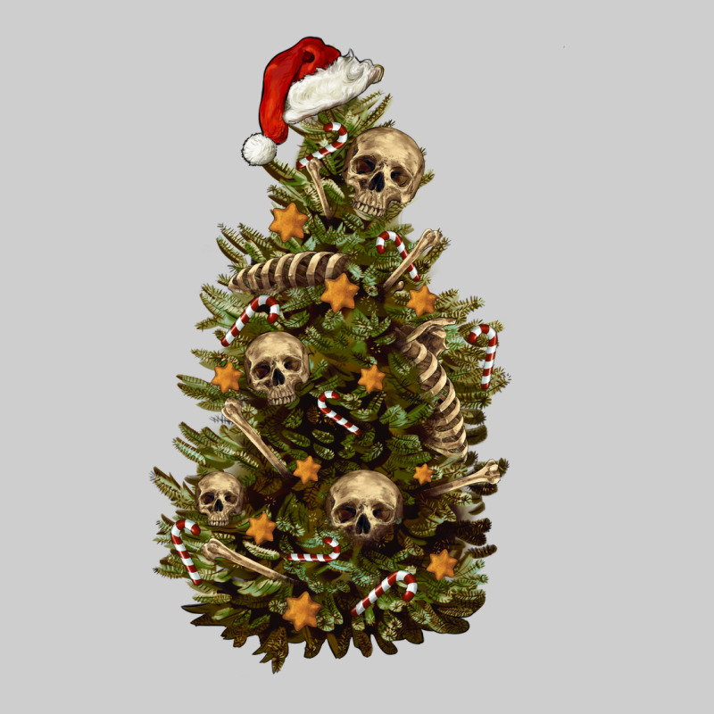 Skeleton Merry Christmas Tree Premium Tee by RanaPortraitStore | Teevron
