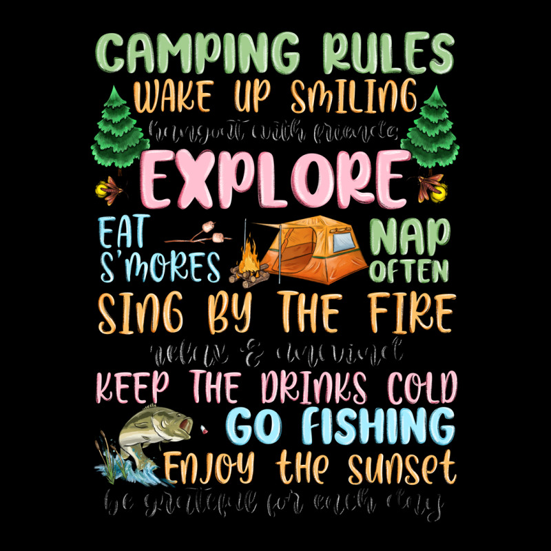Camping Rules Zipper Hoodie by MaliasSmallBusiness | Teevron