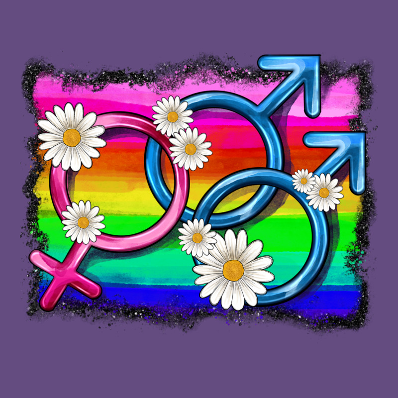 Lgbtq Gender Bisexuality Symbol Vintage Hoodie by HRA Design Shop | Teevron