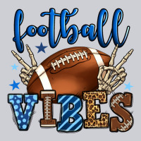 Football Vibes Blue And Grey Team Color Urban Hoodie | Teevron