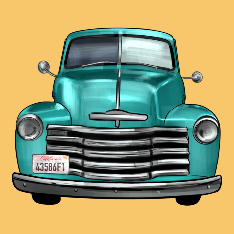 Western Truck Front View Vintage Hoodie by FaDigitalArtStudio | Teevron