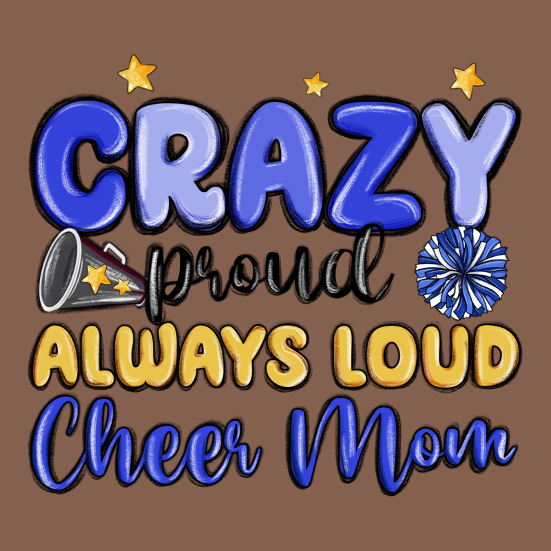 Crazy Proud Always Loud Cheer Mom Zipper Hoodie by MaliasSmallBusiness | Teevron