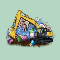 Easter Excavator Gnome Egg Leopard Classic Tee | Teevron