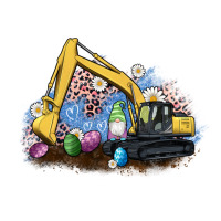 easter excavator gnome egg leopard | Teevron