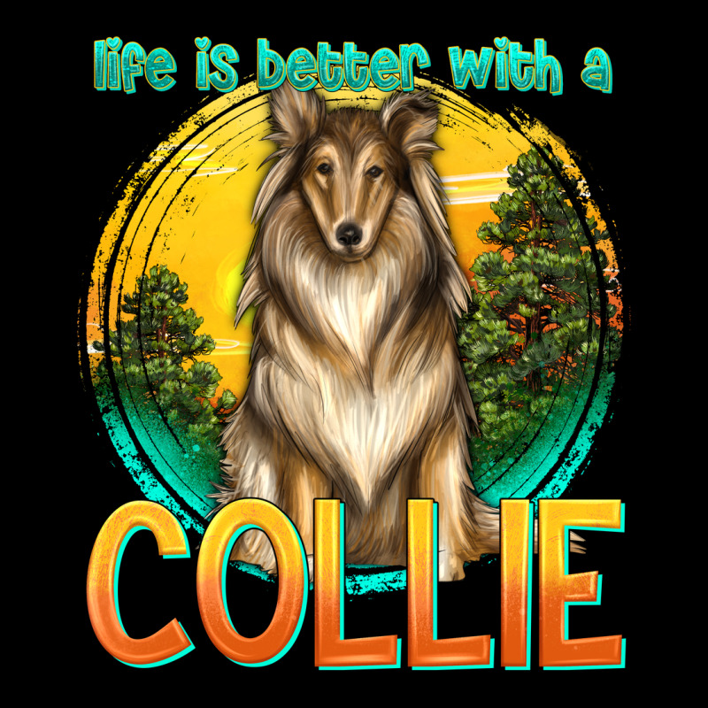Life Is Better With A Collie Heavy Core Tee by texasbilliewilder | Teevron