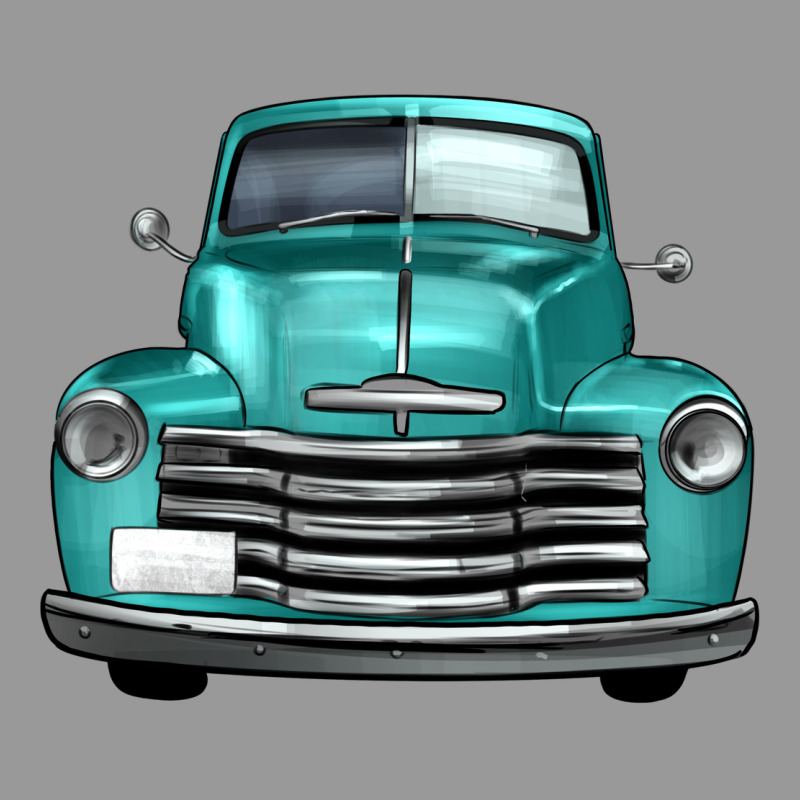 Western Truck Front View Vintage Hoodie by FaDigitalArtStudio | Teevron