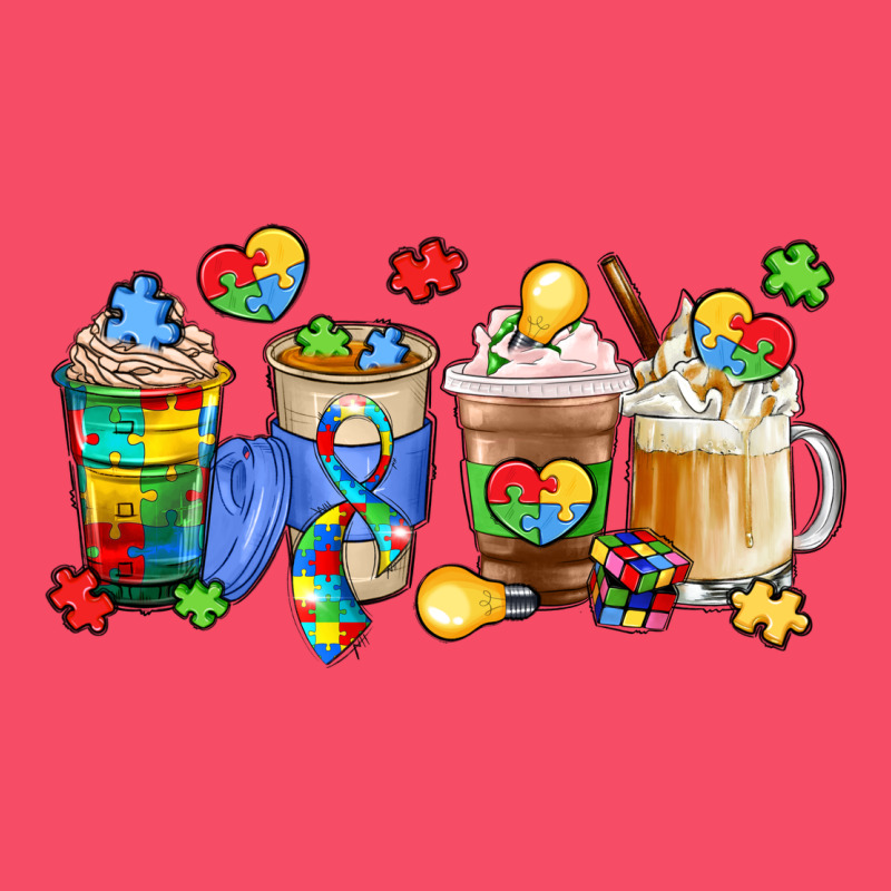 Image Title Puzzlethemed Beverages And Accessories Premium Sweatshirt by LillyAllenDesigns | Teevron