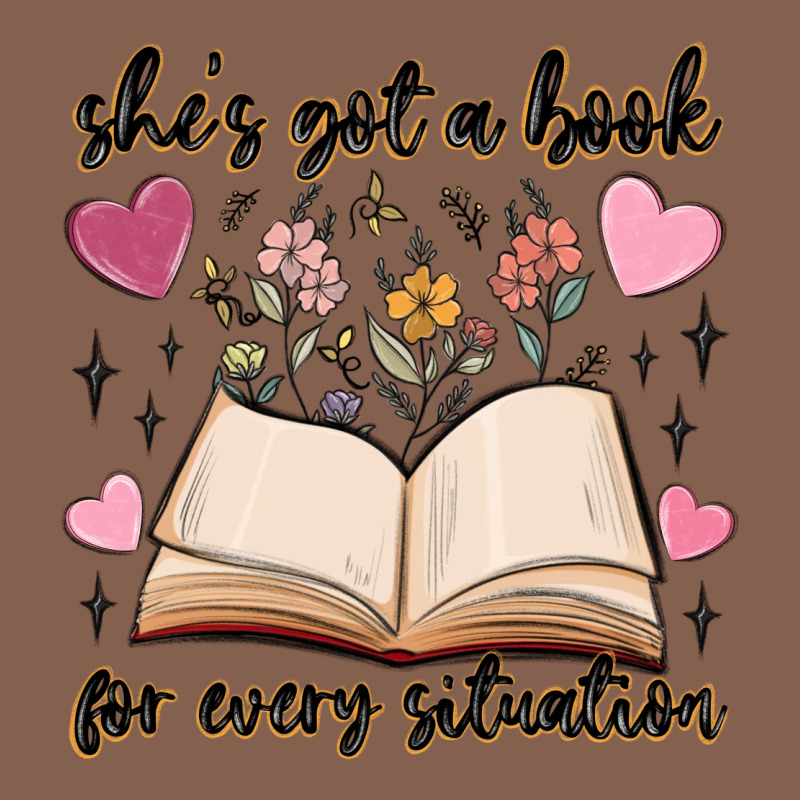 She's Got A Book For Every Situation Zipper Hoodie by MaliasSmallBusiness | Teevron