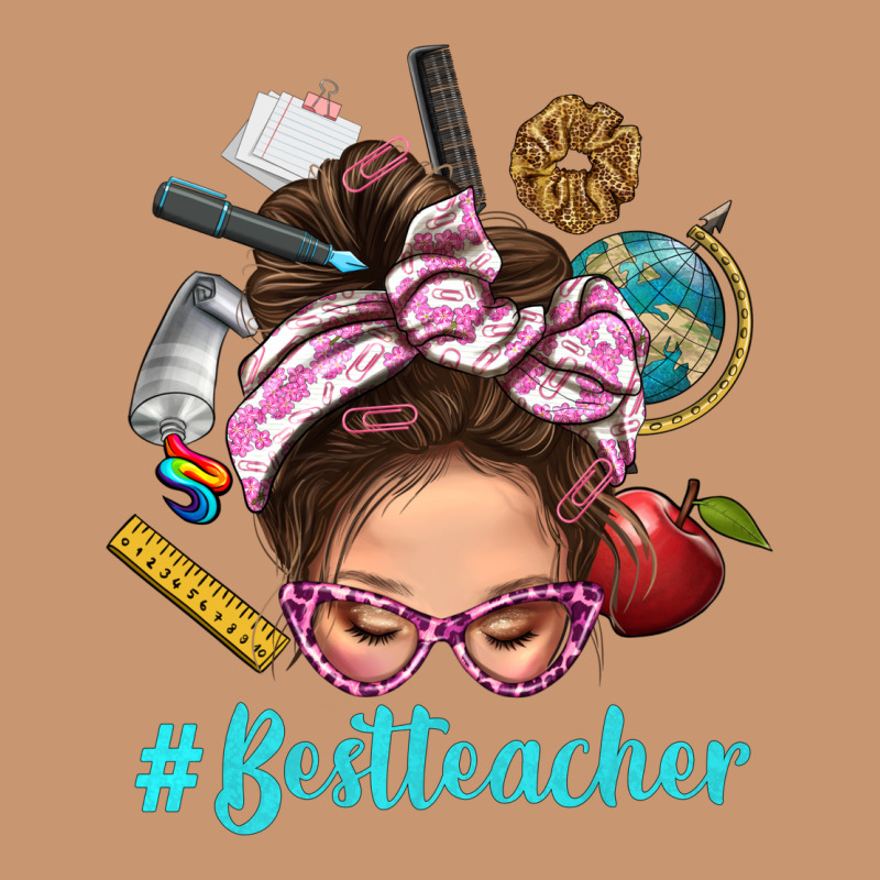 Best Teacher Messy Bun Bbs Heavyweight Hoodie by BundleAndBundleShop | Teevron