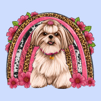 Shih Tzu Floral Rainbow Urban Heavy Tee | Teevron