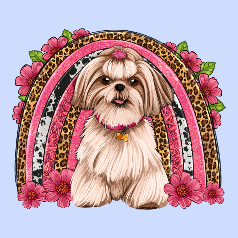 Shih Tzu Floral Rainbow Urban Heavy Tee by JahusDesignShop | Teevron