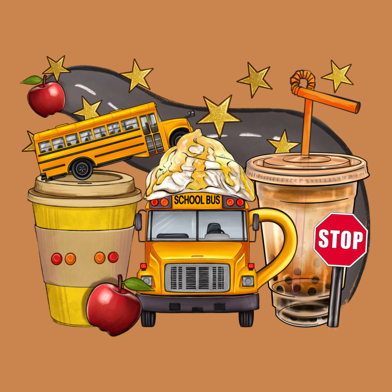 School Bus Coffee And Star Bbs Heavyweight Hoodie by BundleAndBundleShop | Teevron