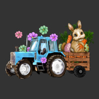 Happy Easter Tractor with Bunny Flowers and Carrot | Teevron