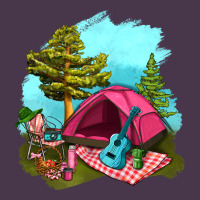 Glamping Camp And Pink Tent Heavyweight Hoodie | Teevron