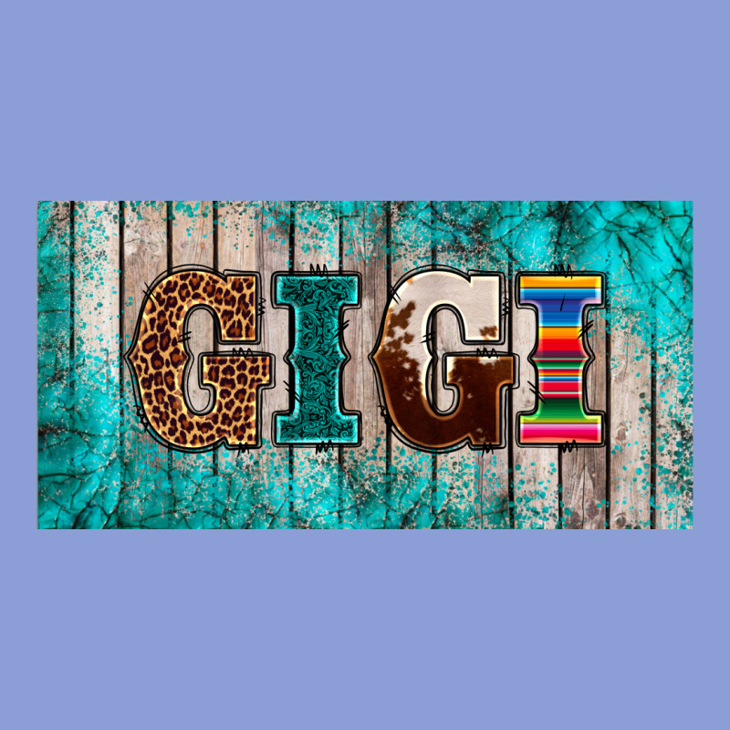 Western Turquoise Gigi License Plate Long Sleeve Tee by BarkalooDesign | Teevron