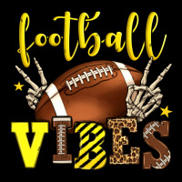 Football Vibes Yellow And Black Team Color Urban Hoodie | Teevron