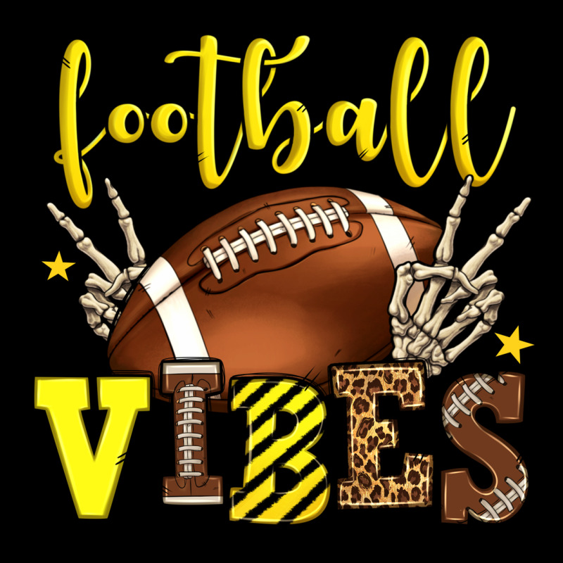 Football Vibes Yellow And Black Team Color Urban Hoodie by HowdyJamesFarm | Teevron