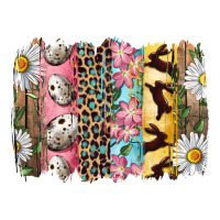 Easter Brushstroke With Quail Eggs Daisy And Bunny | Teevron