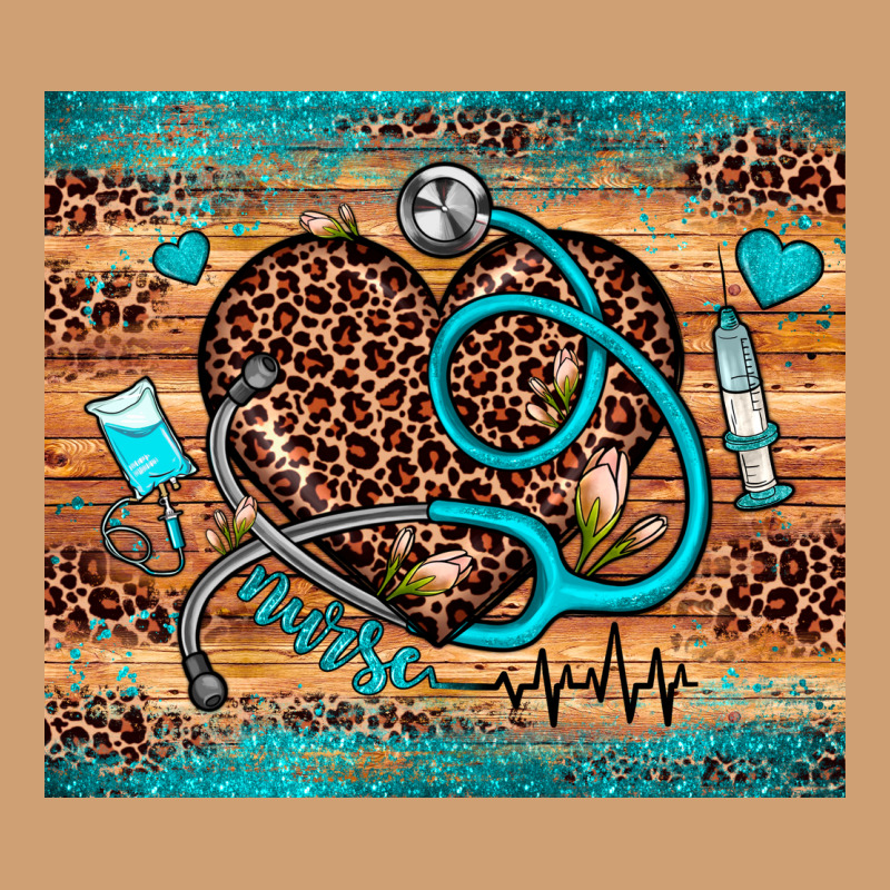 Nurse Leopard Heart Vintage Tee by JahusDesignShop | Teevron