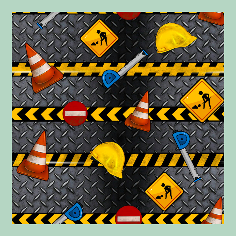 Construction Signs Seamless Pattern Classic Tee by BundleAndBundleShop | Teevron