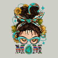 Western Messy Bun Mom With Sunflower Heavyweight Hoodie | Teevron