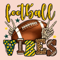 Football Vibes Yellow And Green Team Color Urban Hoodie | Teevron