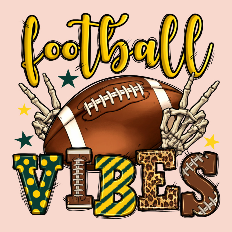 Football Vibes Yellow And Green Team Color Urban Hoodie by HowdyJamesFarm | Teevron