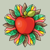 Teacher Apple And Sunflower With Leopard And Tooled Leather Classic Tee | Teevron
