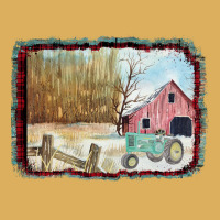 Christmas Barn Tractor Snow Premium Hoodie | Teevron
