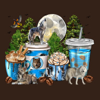 Wolf Coffee Cups Heavy Core Tee | Teevron